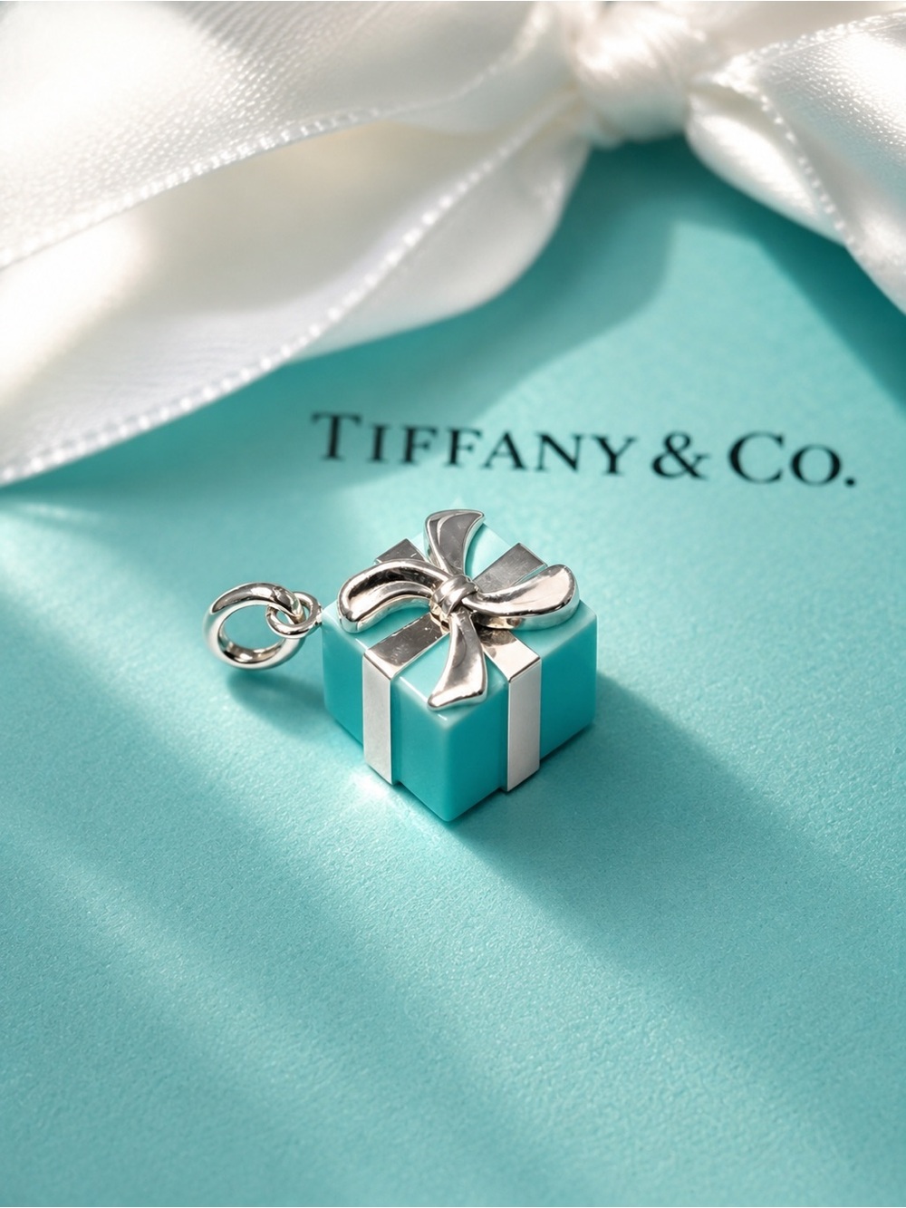 Authentic Tiffany & Co Gift Box Charm
